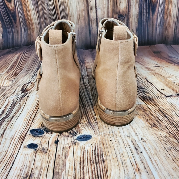 Michael Kors Adams Buckle Detail Ankle Bootie WOMEN DK KHAKI - Picture 6 of 11